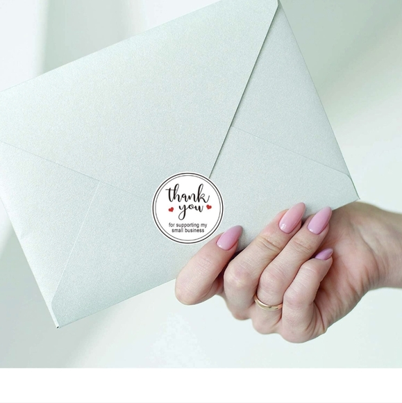 50 ct  are 2" Round Thank You Stickers Roll Labels|Used for Business - Picture 8 of 11